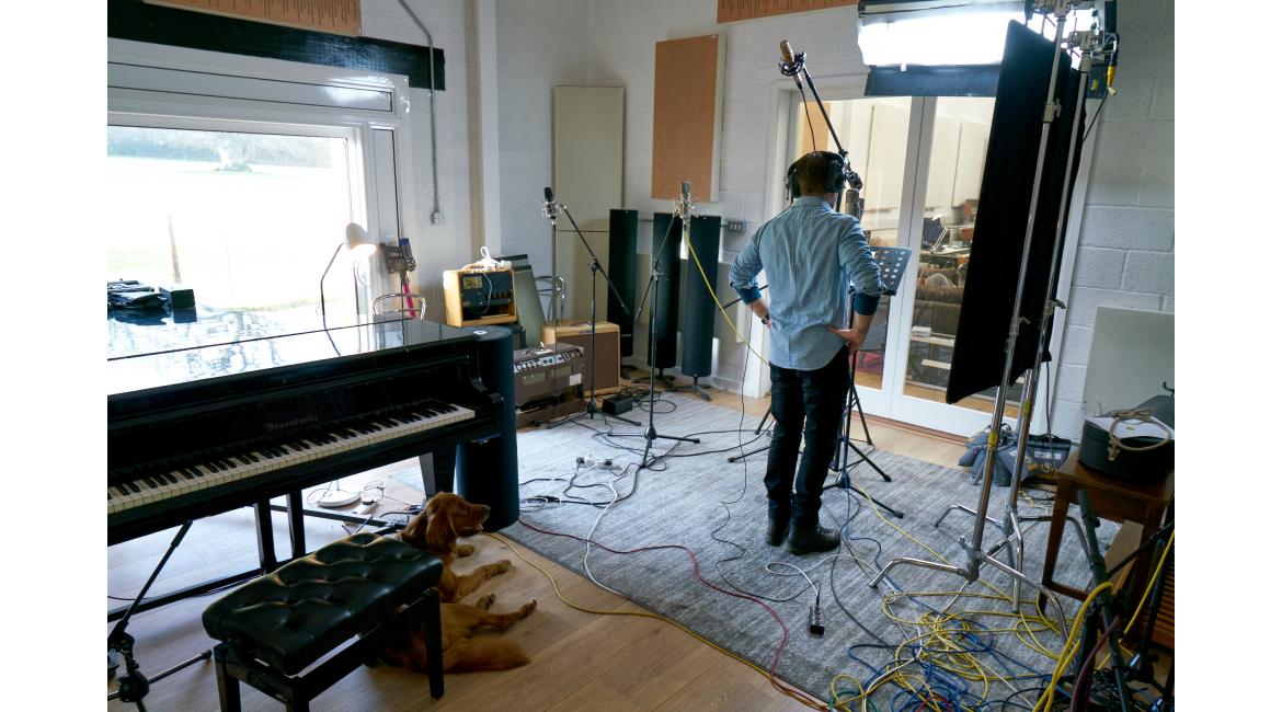 Studio session with Alfie Boe