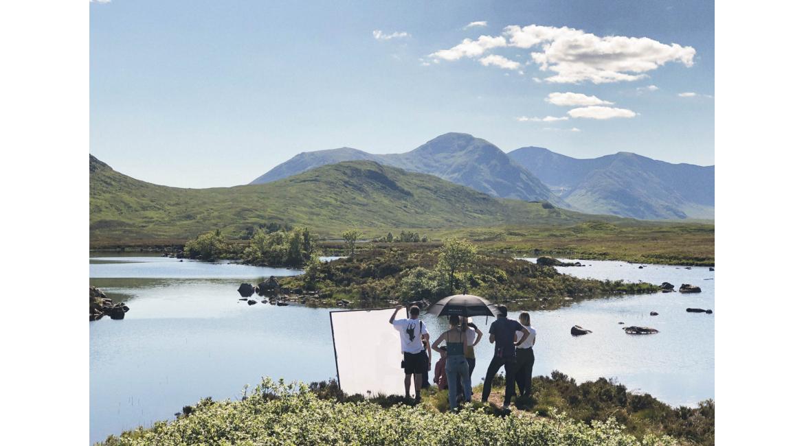 On Set in the Highlands for Chloe