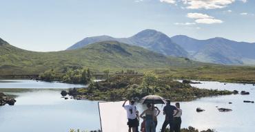 On Set in the Highlands for Chloe