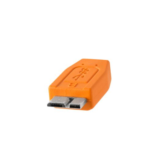 TetherPro USB 3.0 to Micro-B, 15' (4.6m) Org