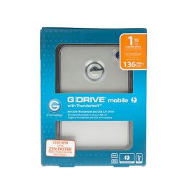 G-Tech G-DRIVE mobile 1TB 7200RPM Thunderbolt & USB2/3.1