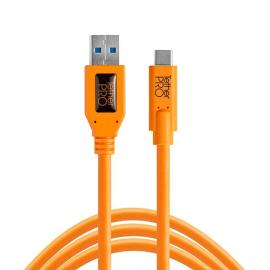 TetherPro USB 3.0 to USB-C 15' (4.6m) Org